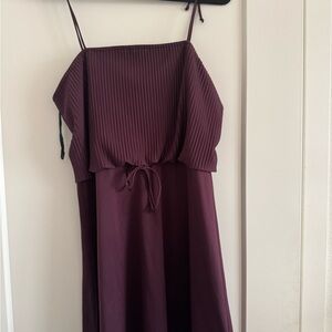Elegant Plum Sleeveless Dress